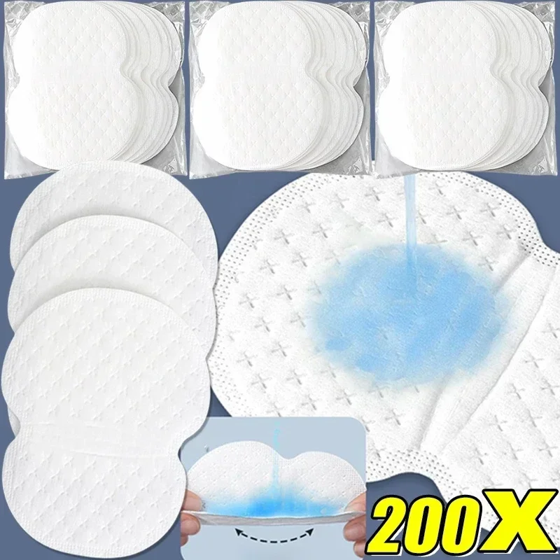 Almohadillas desodorantes para el cuidado de las axilas, 10/200 piezas, absorbentes de sudor, suaves, para ropa de vestir, venta al por mayor