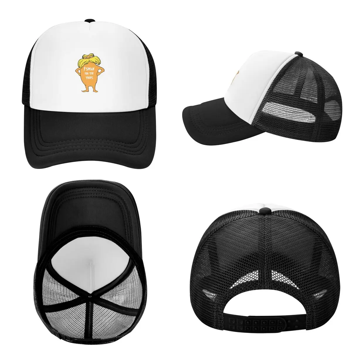 Lorax I Speak For The Trees So Cute Cap Casual Mesh Baseball Caps Adjustable Hat Hip Hop Summer Unisex Baseball Hats