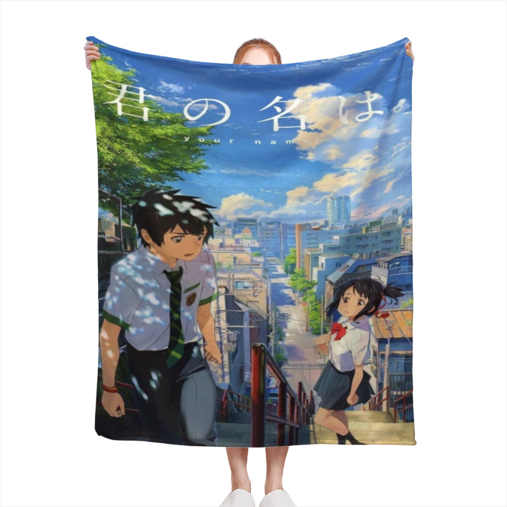 Your Name Medium Blanket Comforter Flannel Soft throw Blankets Warm Home and Decoration