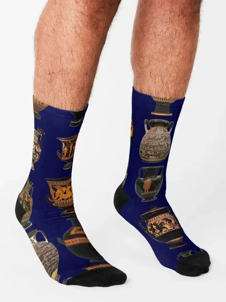 Greek Urns Socks crazy Wholesale hip hop new year Socks For Girls Men's