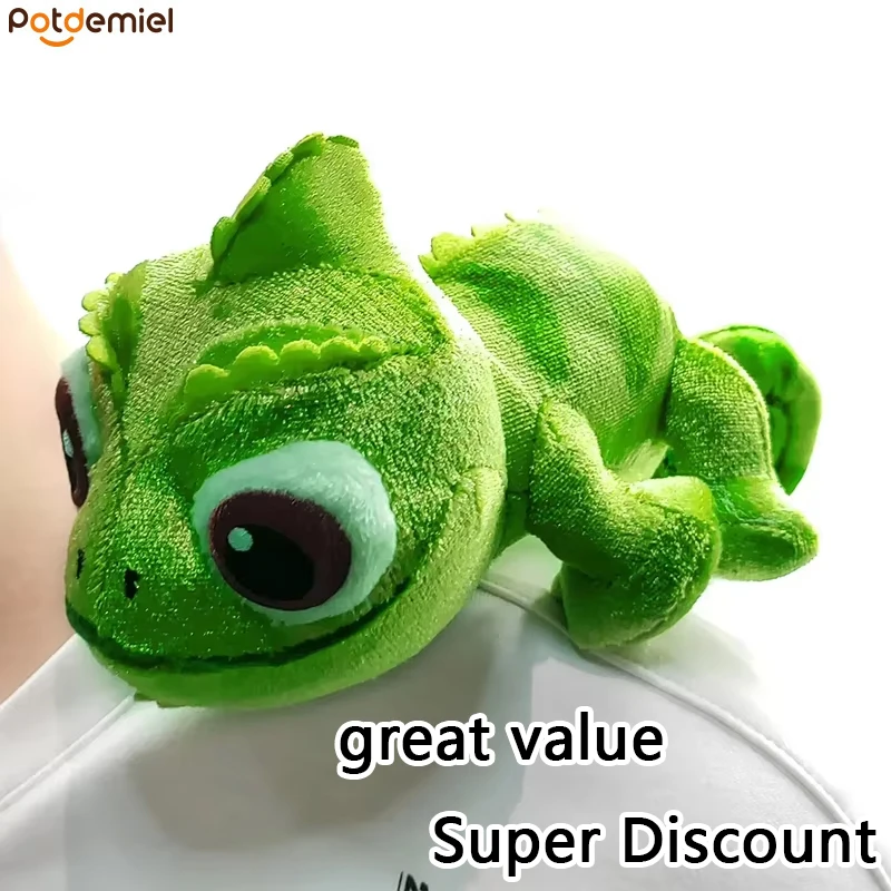 

17cm Pascal Rapunzel Chameleon Plush Doll Soft Stuffed Animals Shoulder Up Cartoon Plush Toys Suitable for Parties Gift for Kids