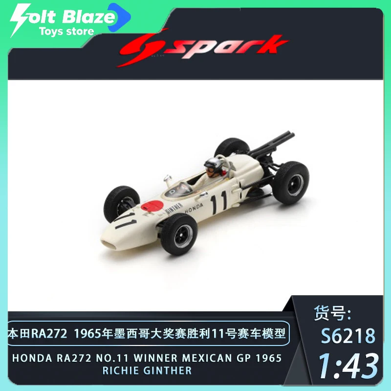 

SPARK 1/43 Honda RA272 #11 Mexican GP Winner 1965 F1 Resin Car Model Room Display Simulation Collection Cars Toys for Boy Gifts