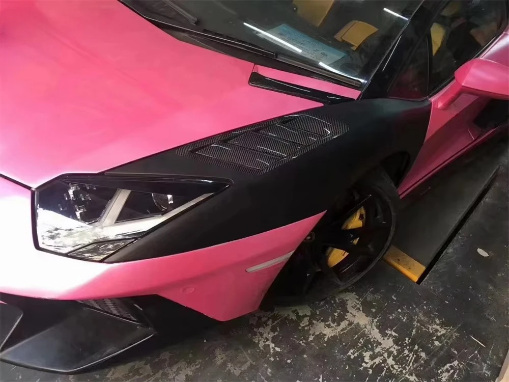 High Quality Upgrade to MSY Style Dry Carbon Fiber Auto Parts Car Front Side Fenders for LP700 5