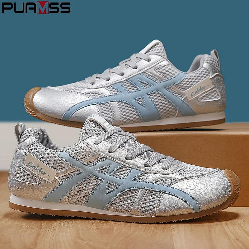

PUAMSS Four Color Mesh Fabric Training Shoes Casual Trendy Shoes College Style Versatile Breathable Casual Sports Shoes for Men