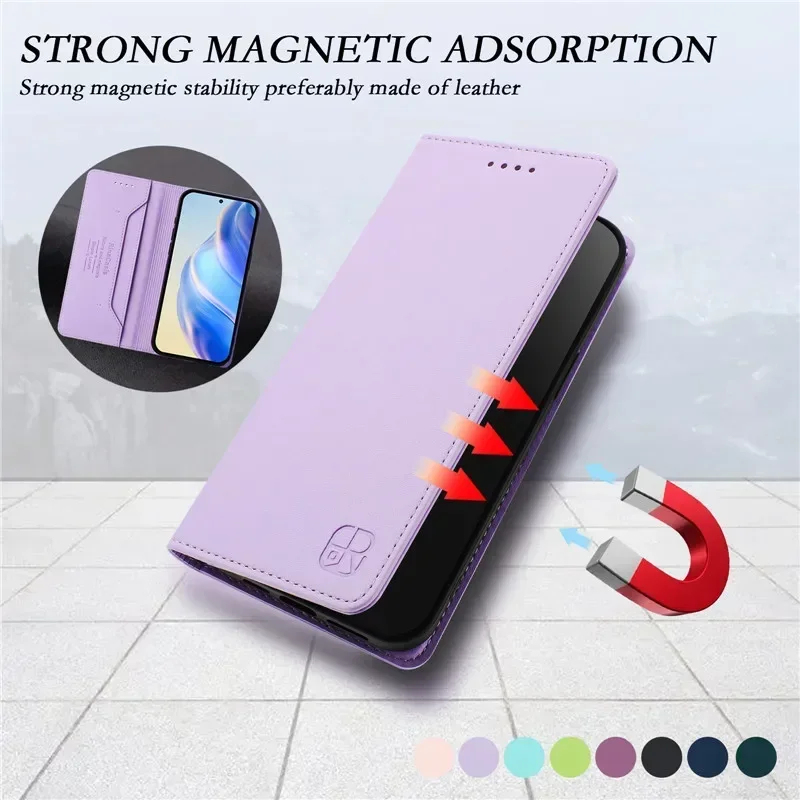 Luxury Anti-thef Wallet Flip Cover Phone Case For Motorola MOTO G Power 2025 Stylus 4G 2024 Play 2023 2022 Pure 2021 5G Cases