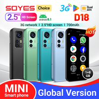 SOYES D18 Mini Android smartphone 3G network quad-core 700mAh rear 5 megapixel camera dual sim dual standby