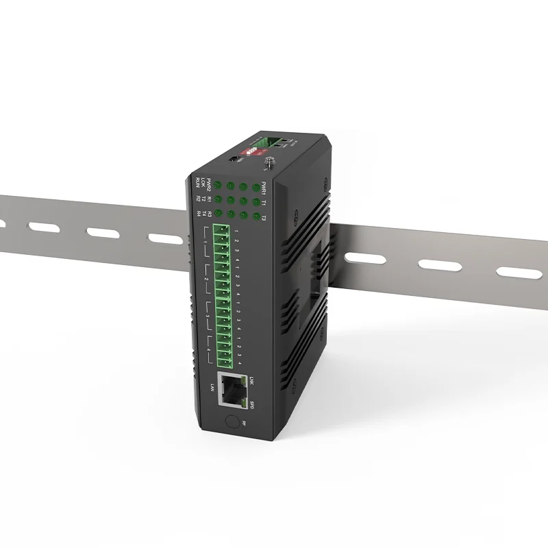 산업용 Din Rail 1-8 채널 채널 Dry Contact Closure over Ethernet 변환기 DI/DO/AI/AO