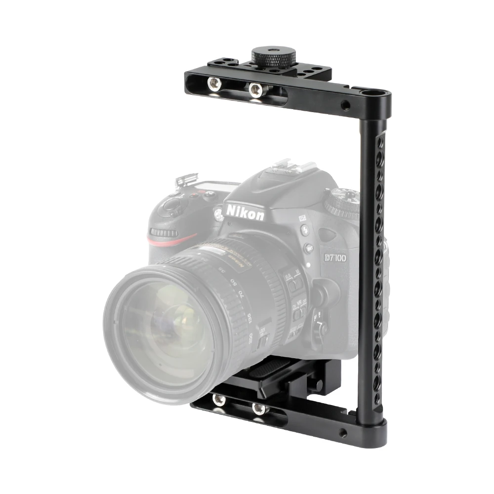 HDRig Simple Half Cage Rig With Manfrotto Quick Release Baseplate 1/4