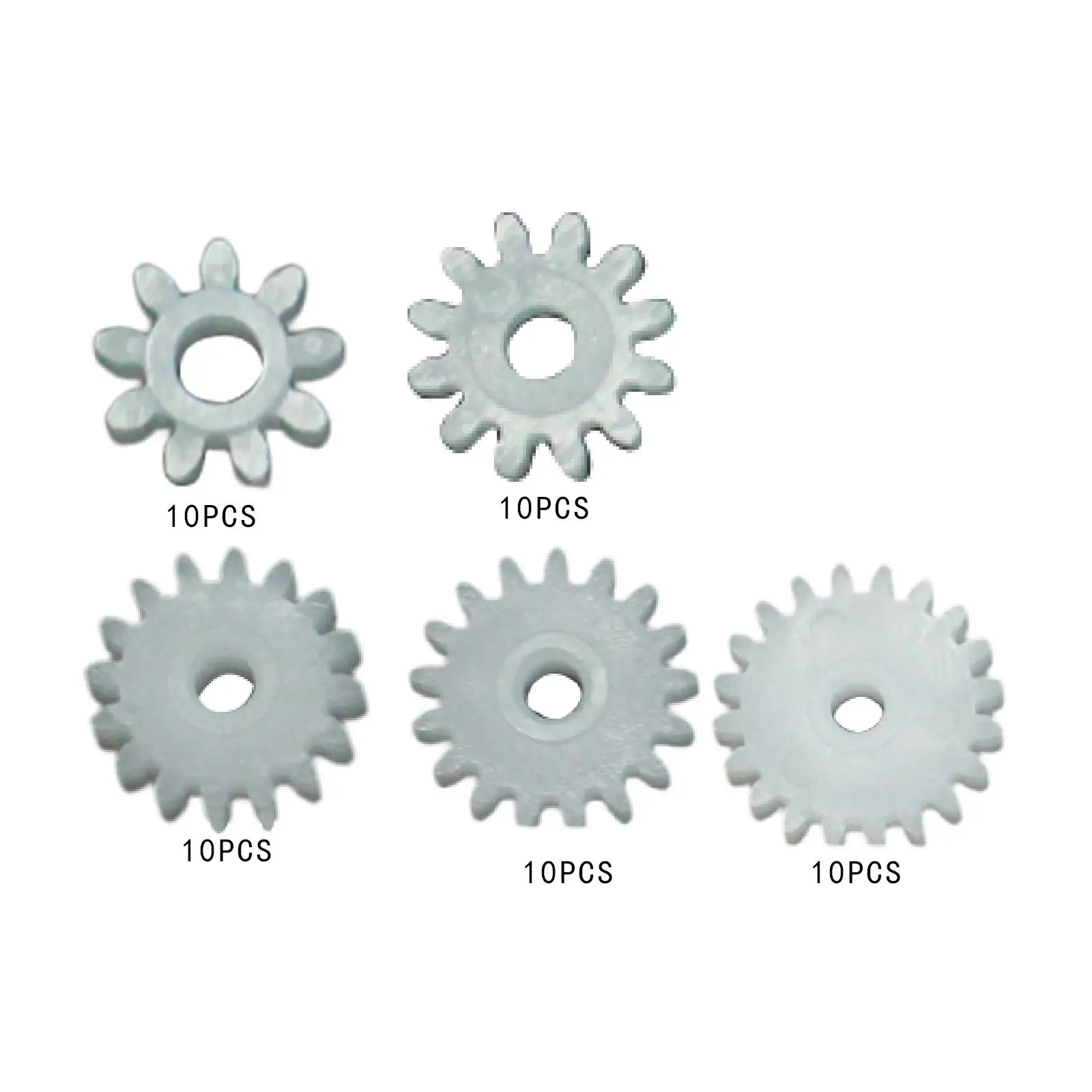 10 Pieces Transmission Gear, HO Scale Replacement Model Railway Parts, Single Layer for 1/87 DIY Accessory