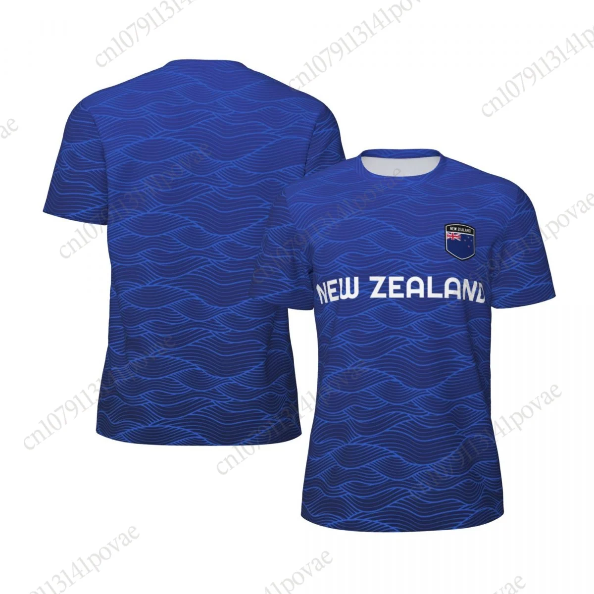 

NEW ZEALAND Flag T-shirts Men Women Mesh Clothing Sports Breathable For Running Bike Tennis Fitness