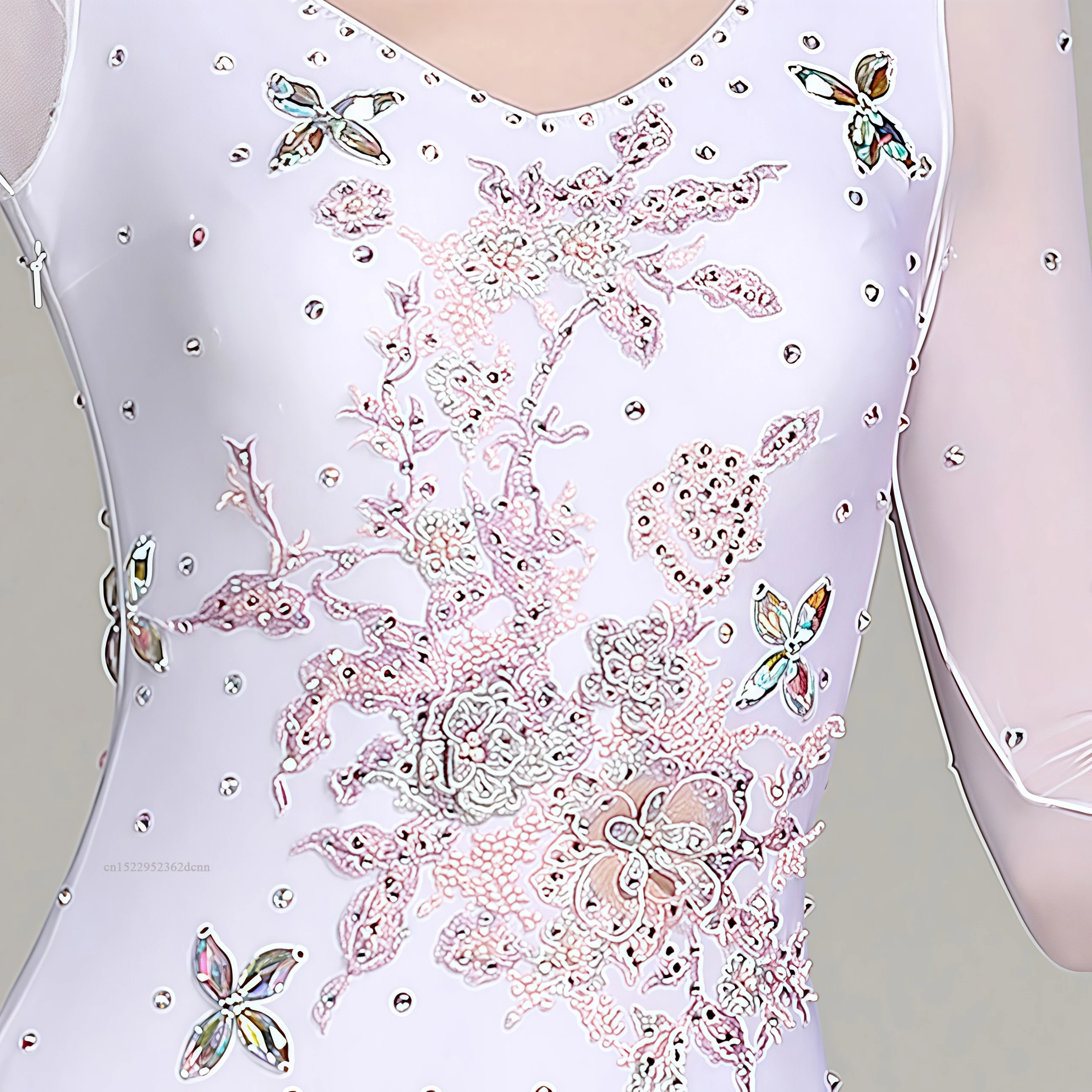 Ballsaal-Tanzkleid für Damen, Wettbewerb, Standard, moderne Tanzkleidung, langärmelig, elegant, Demeanor, Walzer, Bühnenkostüme