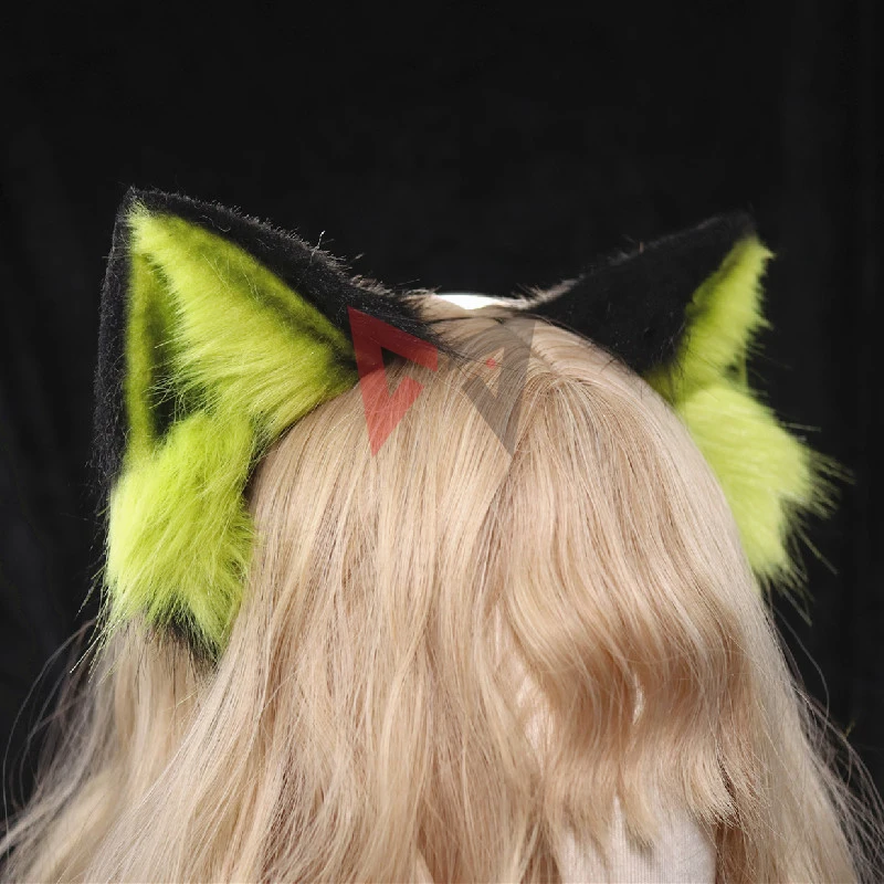 New Handmade Work Ears Hairhoop Scottish Fold Cat Ears Headwear Headband Costume Accessories