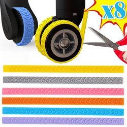 New Cuttable Luggage Wheels DIY Covers Silicone Suitcase Caster Protector Silent Noise Reduce Shock Office Chair Spinner Wheel