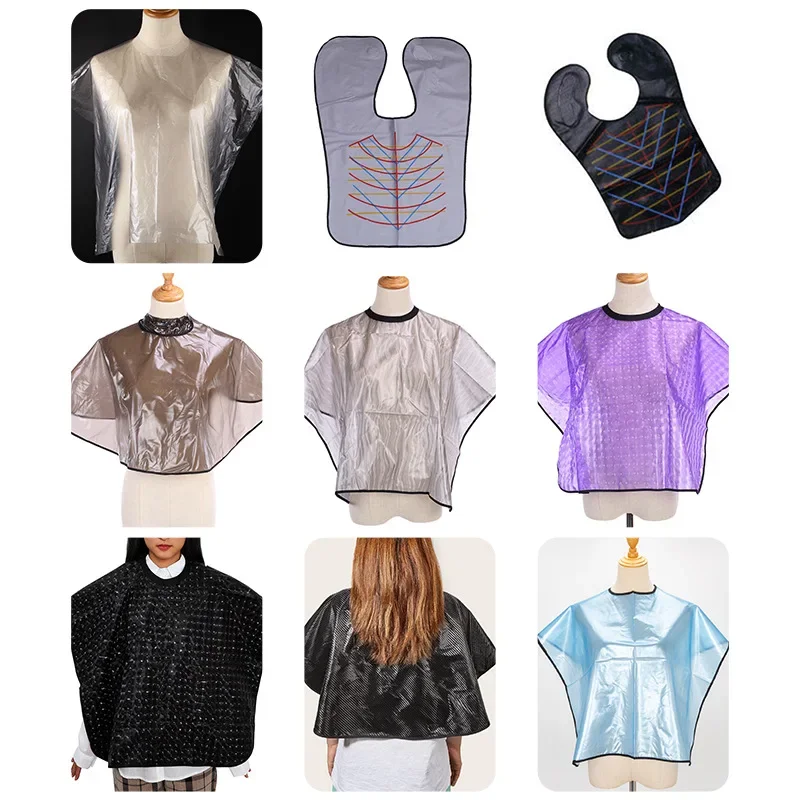 Waterproof Barber Hair Coloring Apron Professional Haircut Cape Hair Dye Shawl Cloth Hairdresser Durable Hairstyling Tools