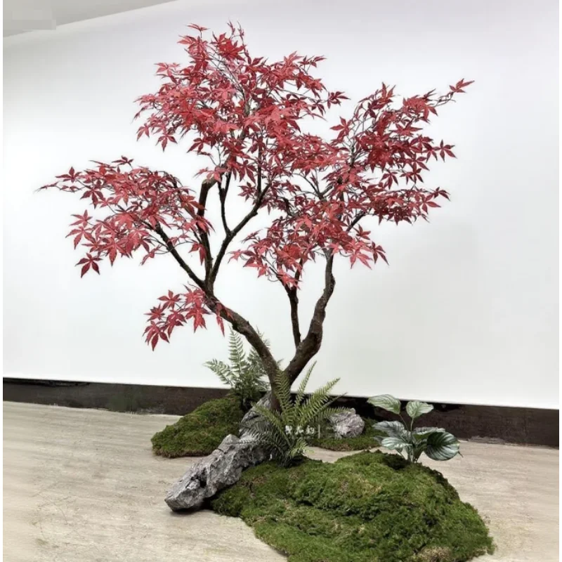 Lifelike Artificial Plants in Pots Real Touch Foliage Low Maintenance Artificial Plants for Garden Hotel Mall