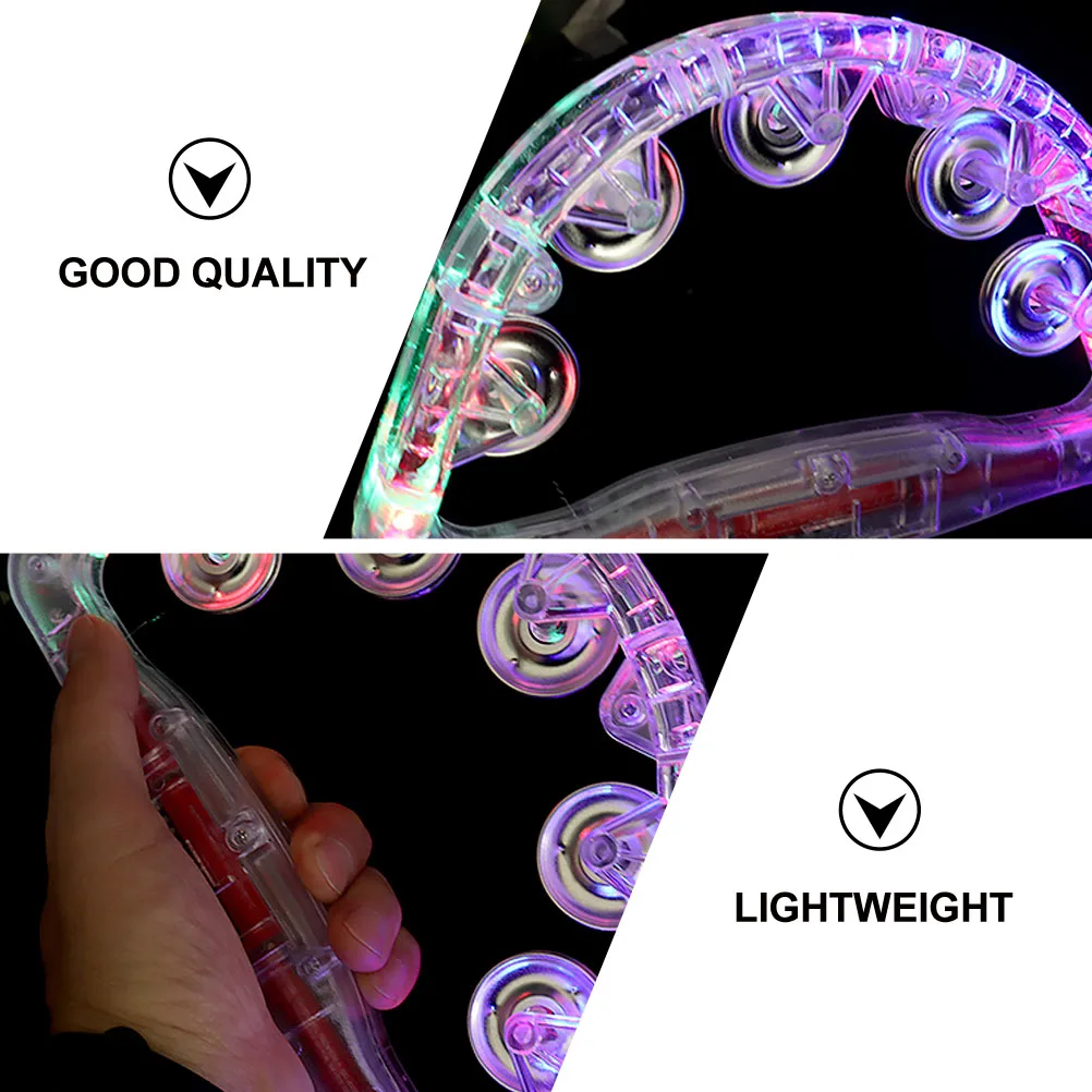 

Glowing Handbell Small Bells Kids Toys Shine Hands White Child Party Favor Luminous Rattle Carnival Holiday Accessories Baby