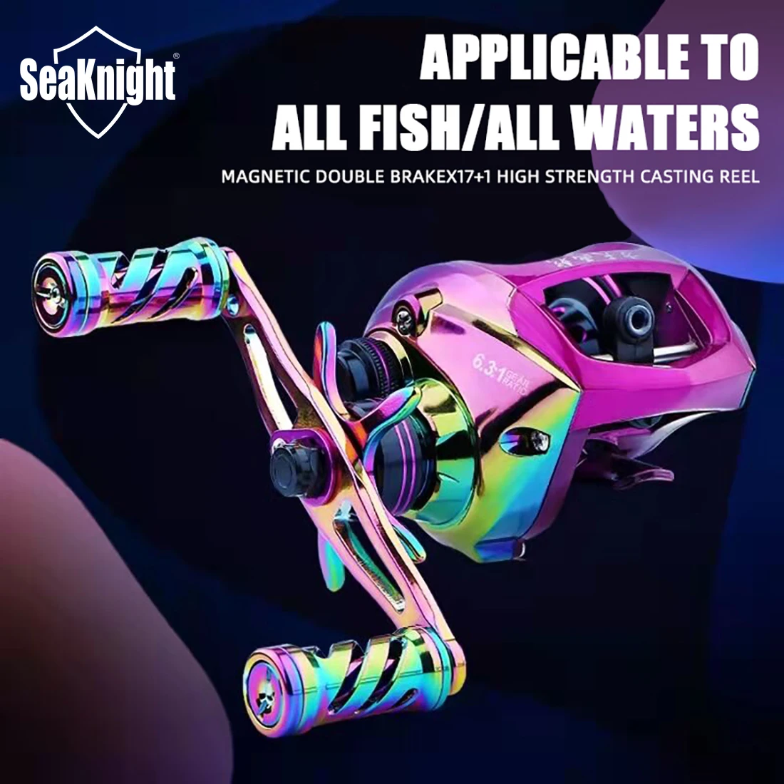 Imagem -02 - Nova Marca Seaknight Isca Fundição Carretel de Pesca Ultraleve Resistência à Corrosão All-metal Mar Carretel Deslumbrar Pesca Equipamento 2023