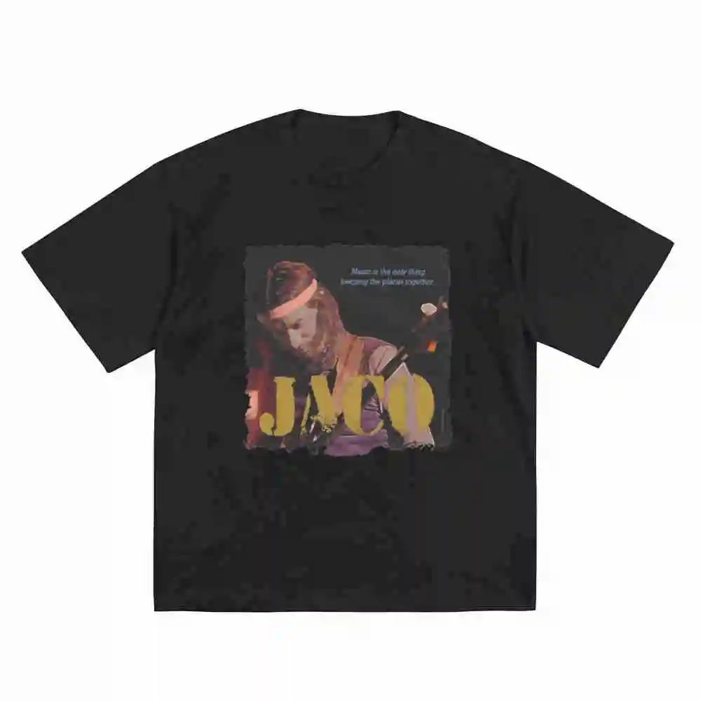 Jazz Wisdom Of Jaco Pastorius Short Sleeve Tee 100% Cotton T-Shirt