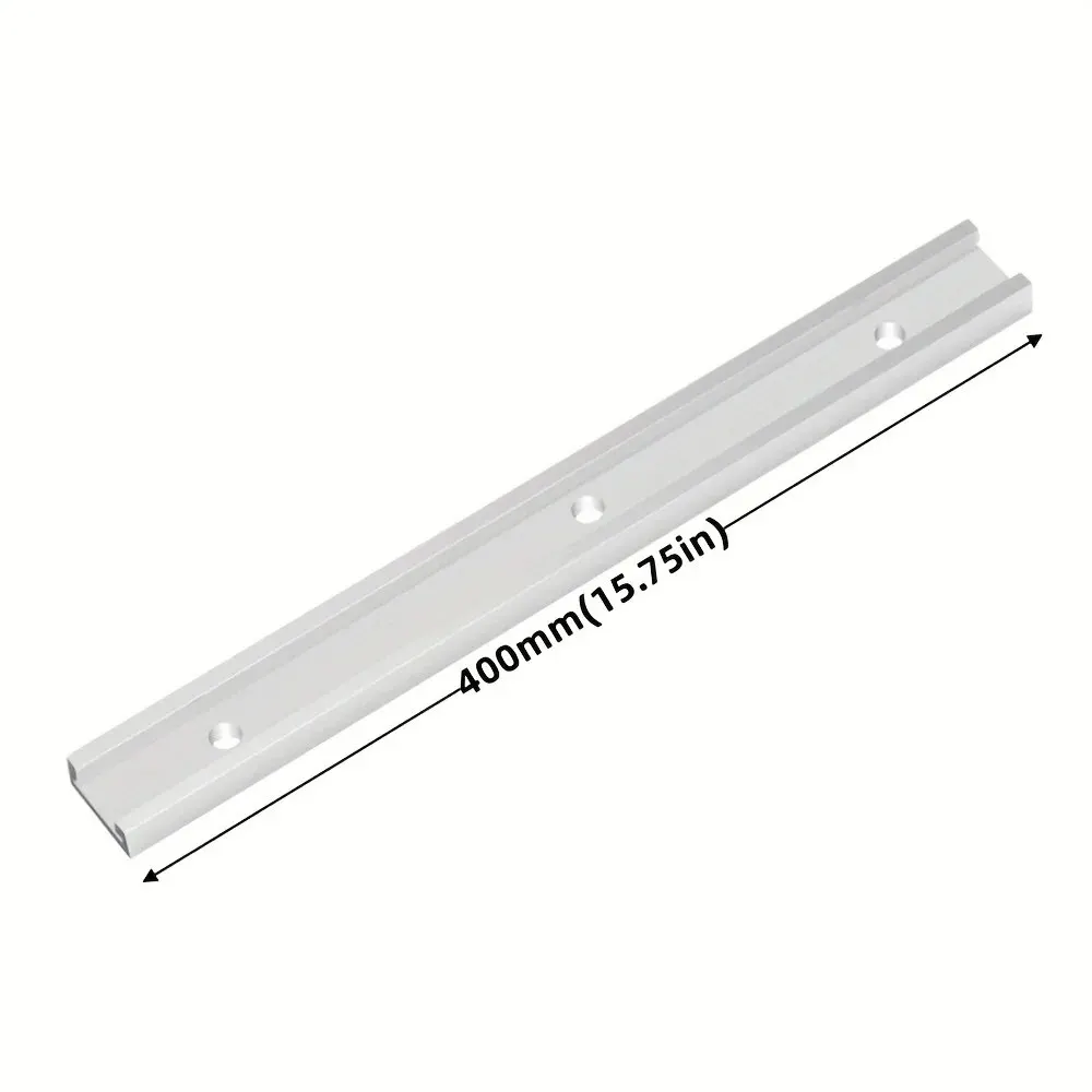 Aluminium T-track Slot Verstek Track Jig Armatuur T-Slot, 30/40/50 cm Houtbewerking Chute Rail, T Slider Armatuur Slot Slide Limiet Gids