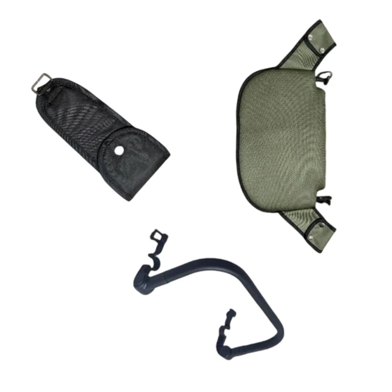 

J15U 1 Set Strollers Safety Handrail Footrest Extension Pad Replacement Crotch Sleeve