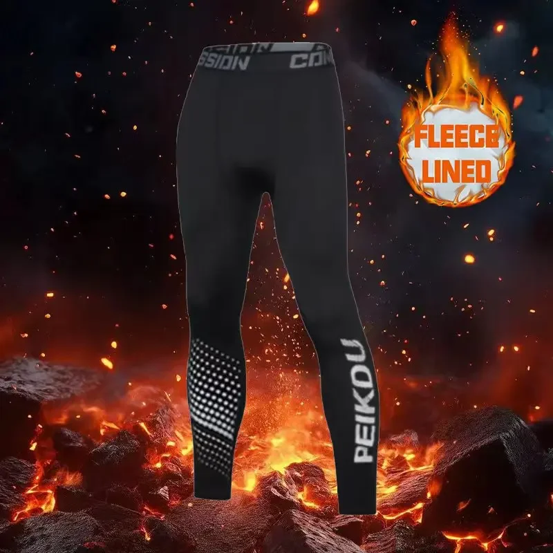 Skiing quick drying men's base tight sportswear, warm and locked in image 4