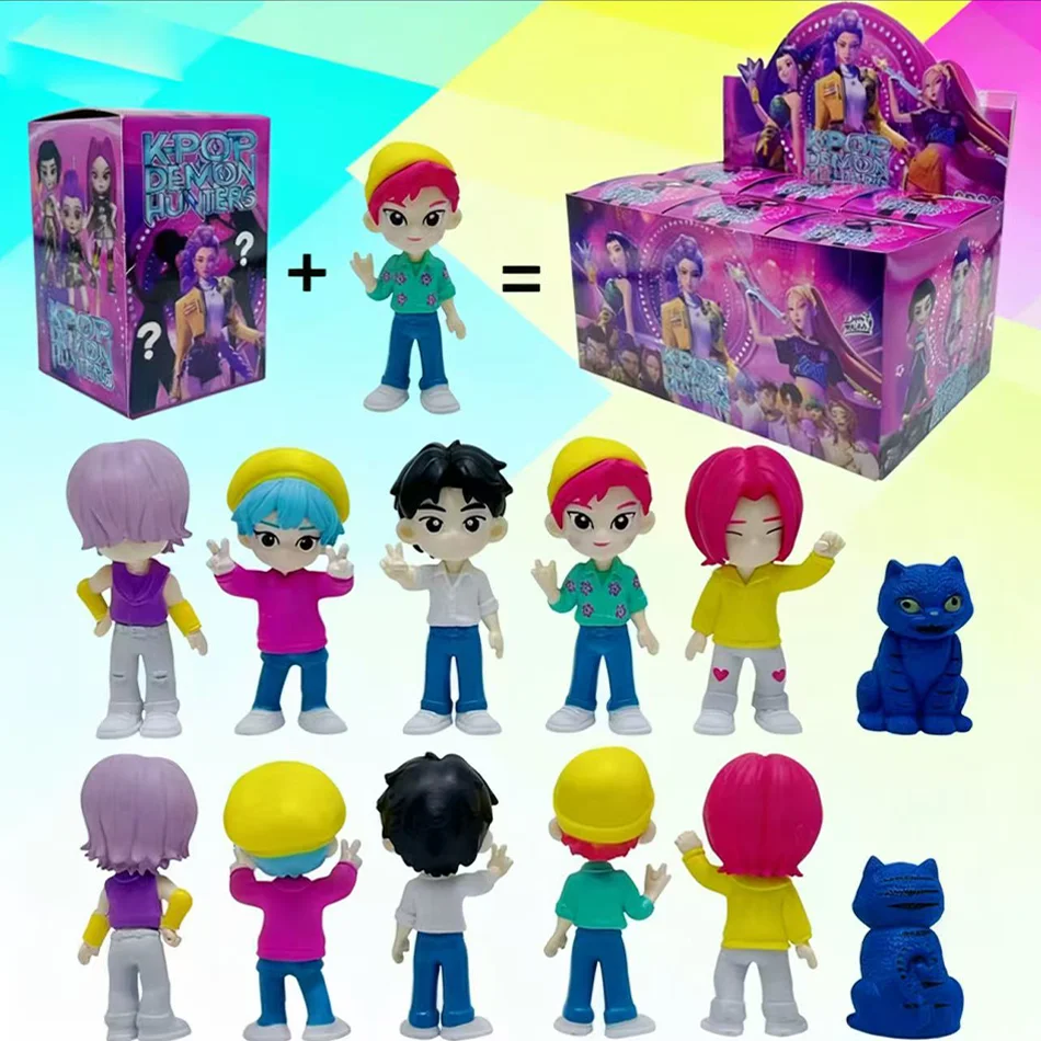 

NEW Anime Kpop Demon Hunters Action Figure Toys Derpys Tiger Ranimeumi Mira Zoey Sussy Figurine Doll For Fans Christmas Gift