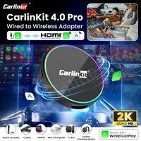 2025 CarlinKit 4,0 Pro CarPlay a CarPlay Android adaptador inalámbrico automático entrada HDMI soporte Tv Stick Tv Box PS4 PS5 Xbox Mini PC
