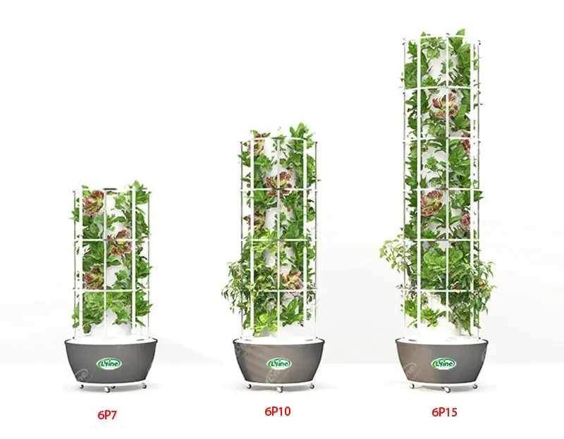 

New design garden vertical tower farming family use indoor hydroponic aeroponic growing tower for strawberry