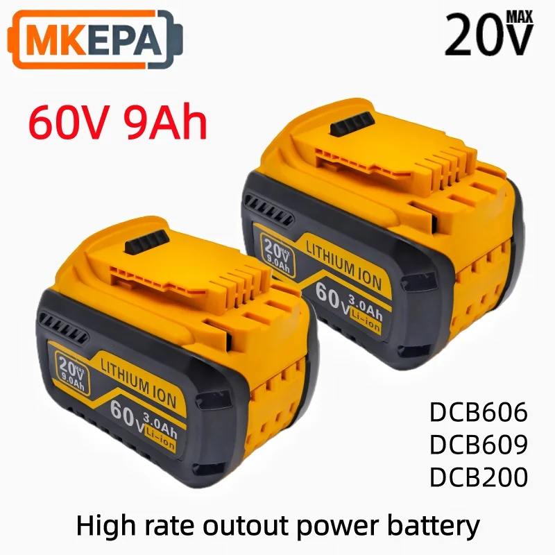

20 В/60 В MAX XR аккумуляторная батарея для инструментов 9 Ач, совместимая с DCB200 DCB606 DCB205 DCB206 DCB209 DCB182 серии для инструментов Dewalt