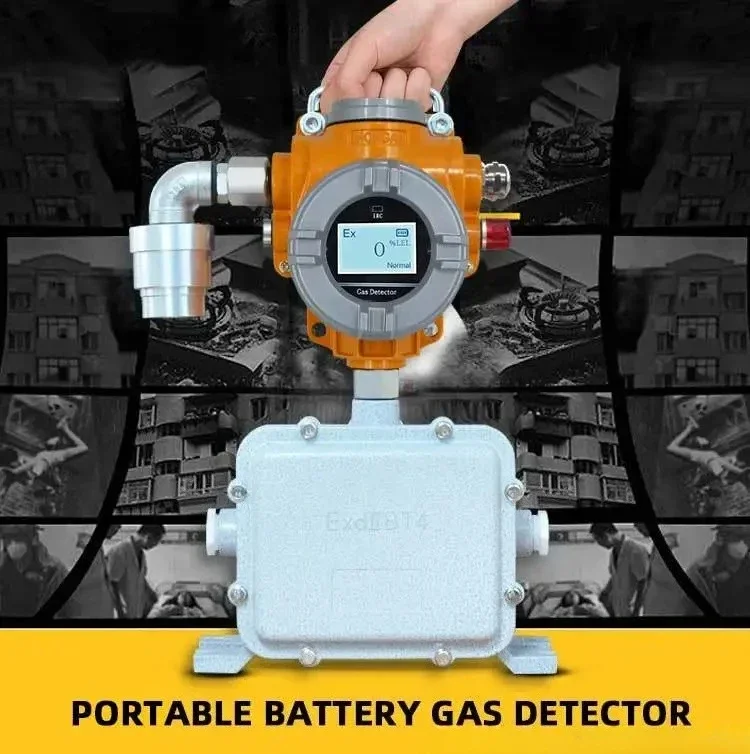 

Portable gas detector for LEL O2 H2S CO Multi-Gas Monitor with Battery for Continuous Monitoring