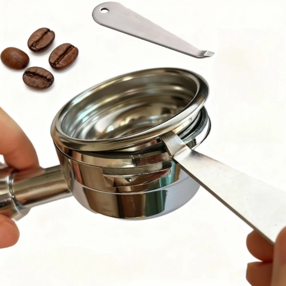 

Coffee Powder Cup Disassembly Tool Stainless Steel Portafilter Basket Removal Tool Durable Espresso Machine Coffee Accessories