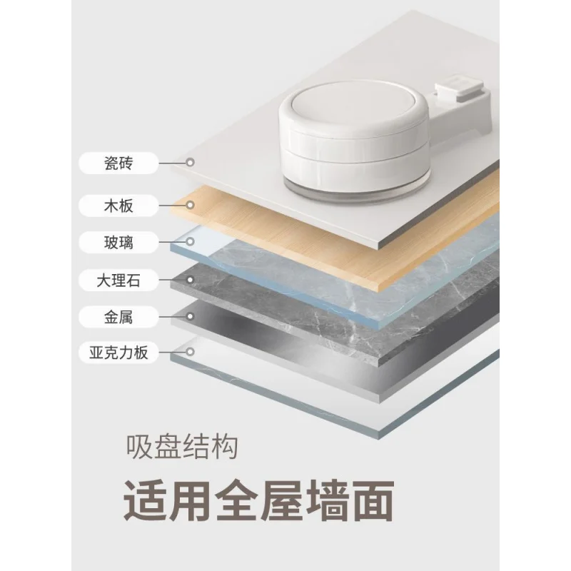 Custom Bathroom Suction Cup Storage Rack Wall-Mounted No-Drill Bathroom Sink Washstand Toilet Organizer