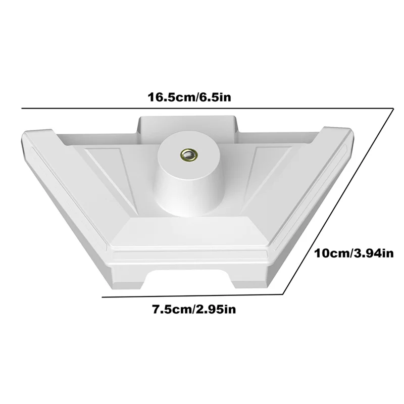 محول تركيب ثلاثي القوائم من البلاستيك - ثابت 1/4 بوصة لحامل الأجهزة الصغيرة Starlink لتركيب الأطباق