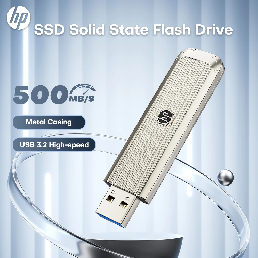 

HP USSD Mobile Solid U Disk 500 МБ/с USB-флешка 1 ТБ 512 ГБ 256 ГБ USB 3.2 Ручка-накопитель Металлический твердотельный U-диск