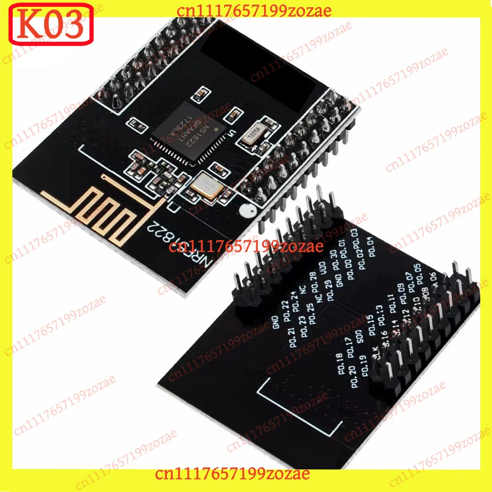 K03 nRF51822 BLE4.0 Bluetooth Module 2.4G Low Power Development Board With Onboard Antenna Electronic Component