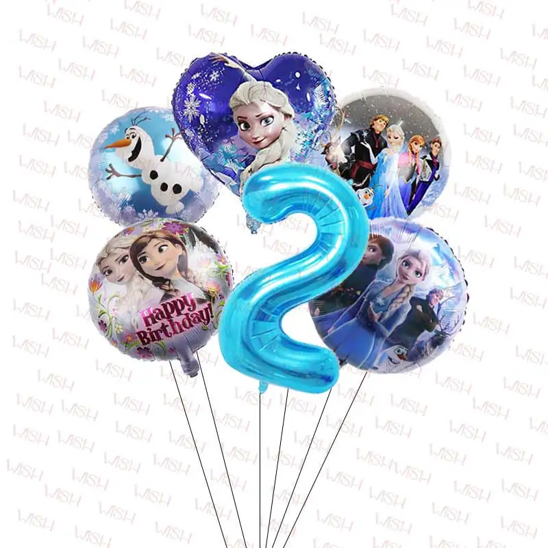 Prinzessin Frozen Elsa Anna Ballon Mädchen Geschenk Geburtstag Party Dekoration Lieferungen Olaf Ballon Hausgarten Mi Dekor Babyparty