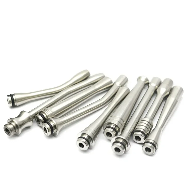 1 PC 65 มม.510 ยาวสแตนเลสสตีลหยดเคล็ดลับ MTL สายพันธุ์ชุดยาว Anti Scald สําหรับ 510 ด้าย Vaping อุปกรณ์