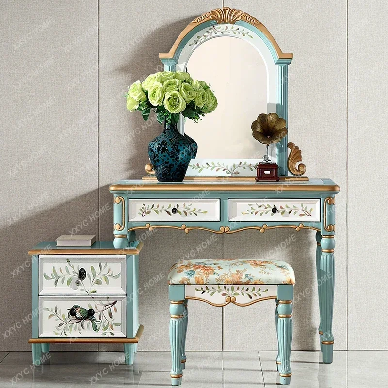 X Smart Home Stool Drawers Vanity Table Modern Makeup Storage Luxury Dressing Table Aesthetic Decor Tocador Mueble Bedroo