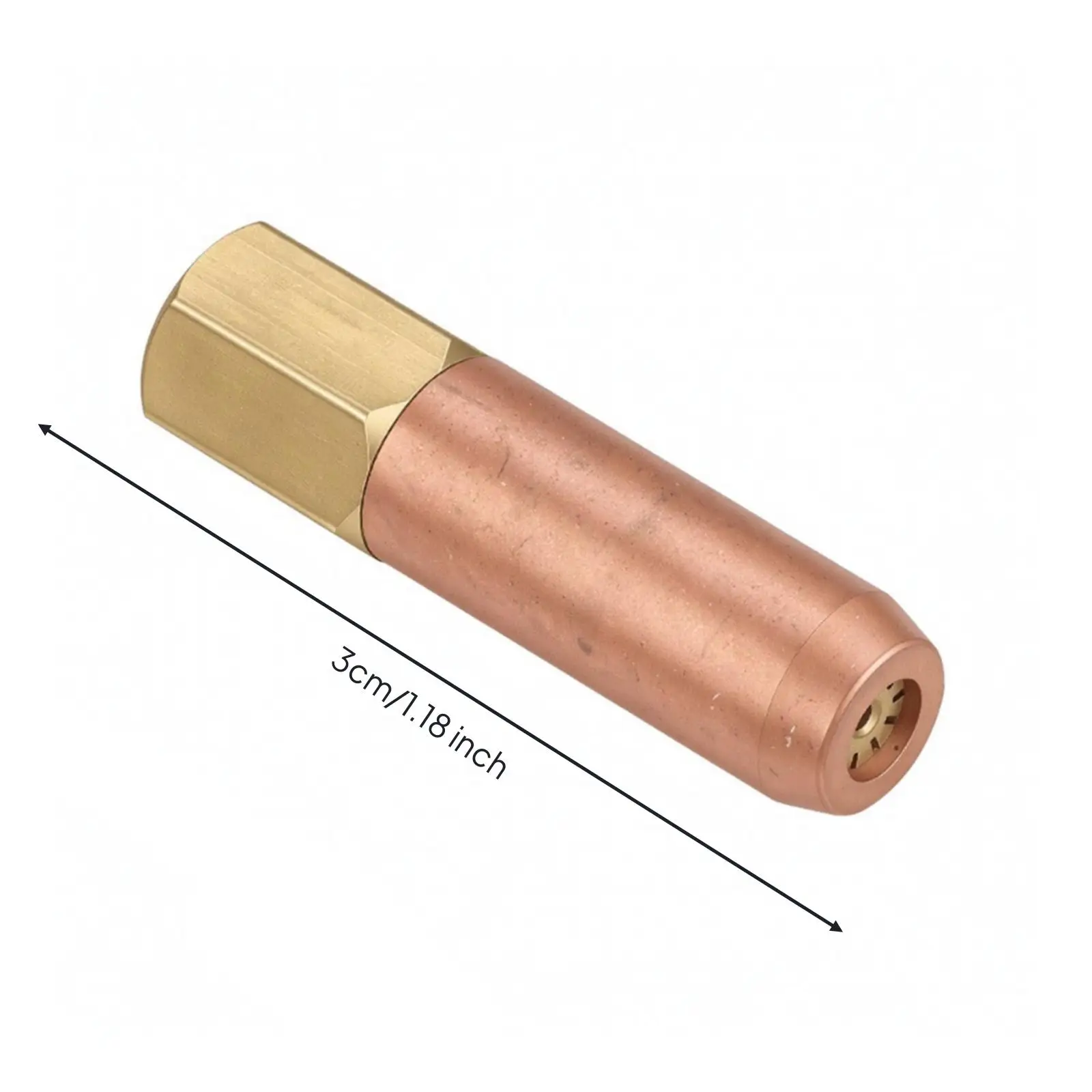 Compact Copper Welding Torch Tip Nozzle Adapter for Concentrator Burner Tool Jewelry Brazing Repair
