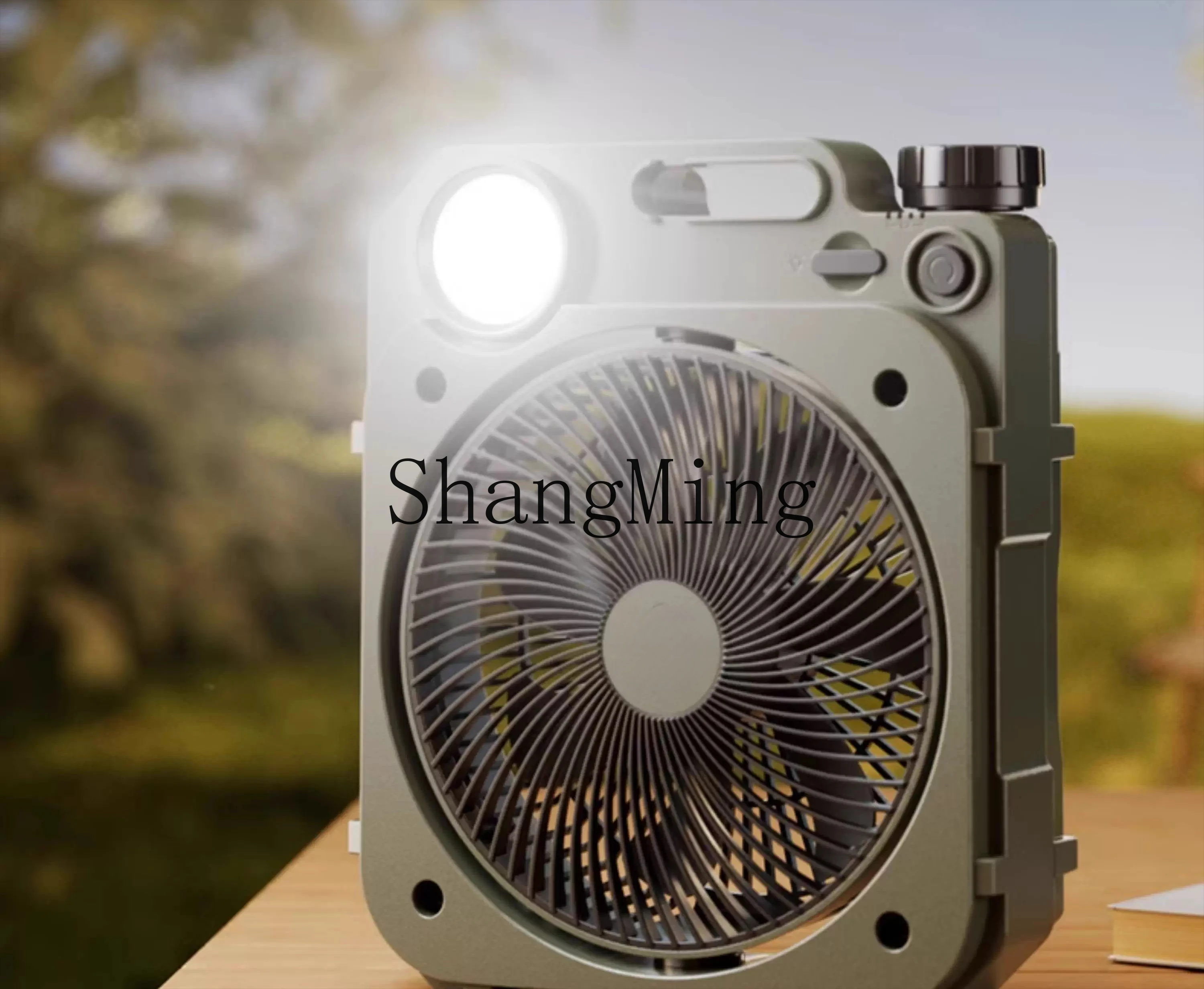 Ventilatore da campeggio esterno ZYY, batteria a lunga durata, ricarica, silenzioso, grande ventilatore elettrico che scuote il vento