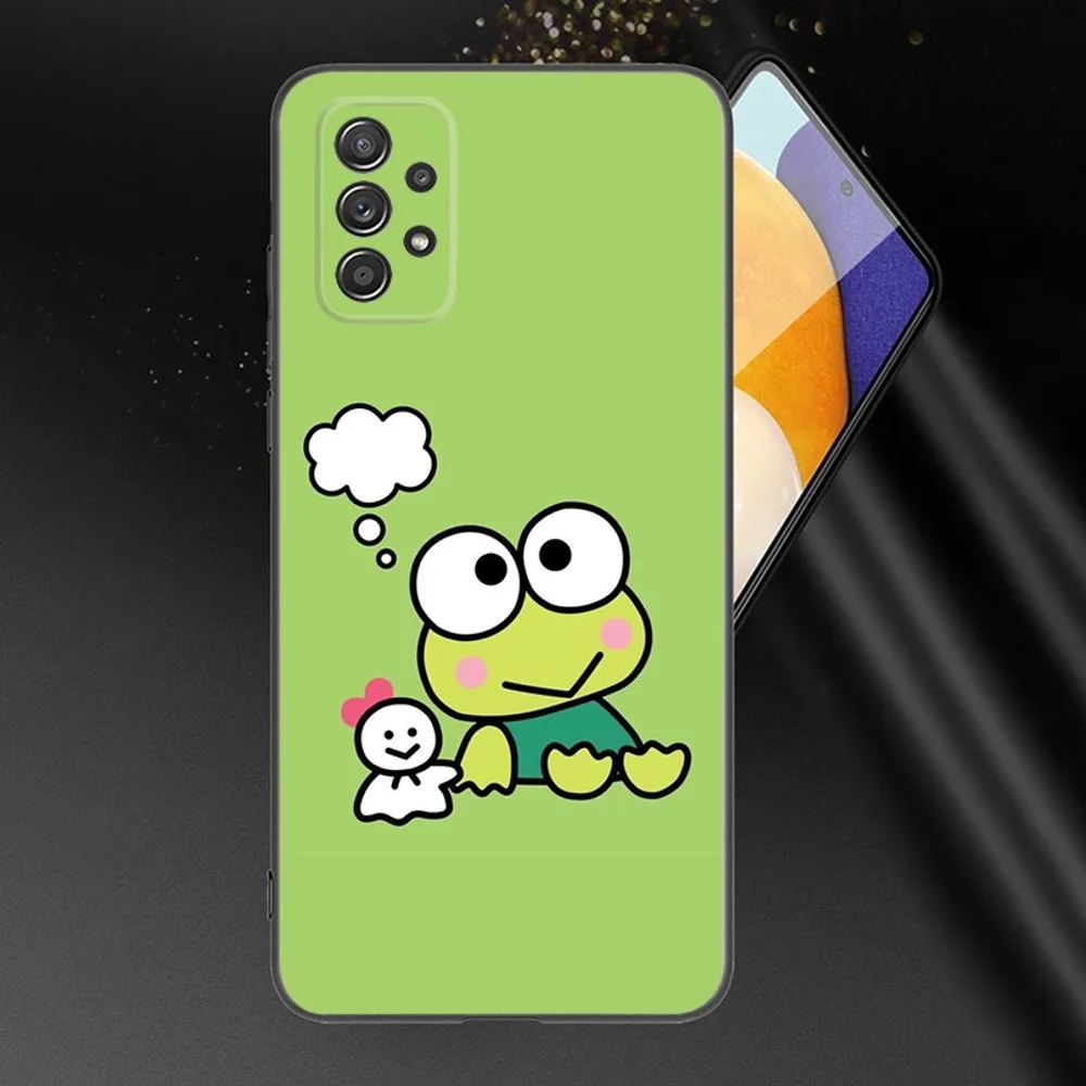 Frog K-KeroS K-KeroppiS Phone Case For Samsung Galaxy A13,A21s,A22,A31,A32,A52,A53,A71,A80,A91 Soft Black Phone Cover