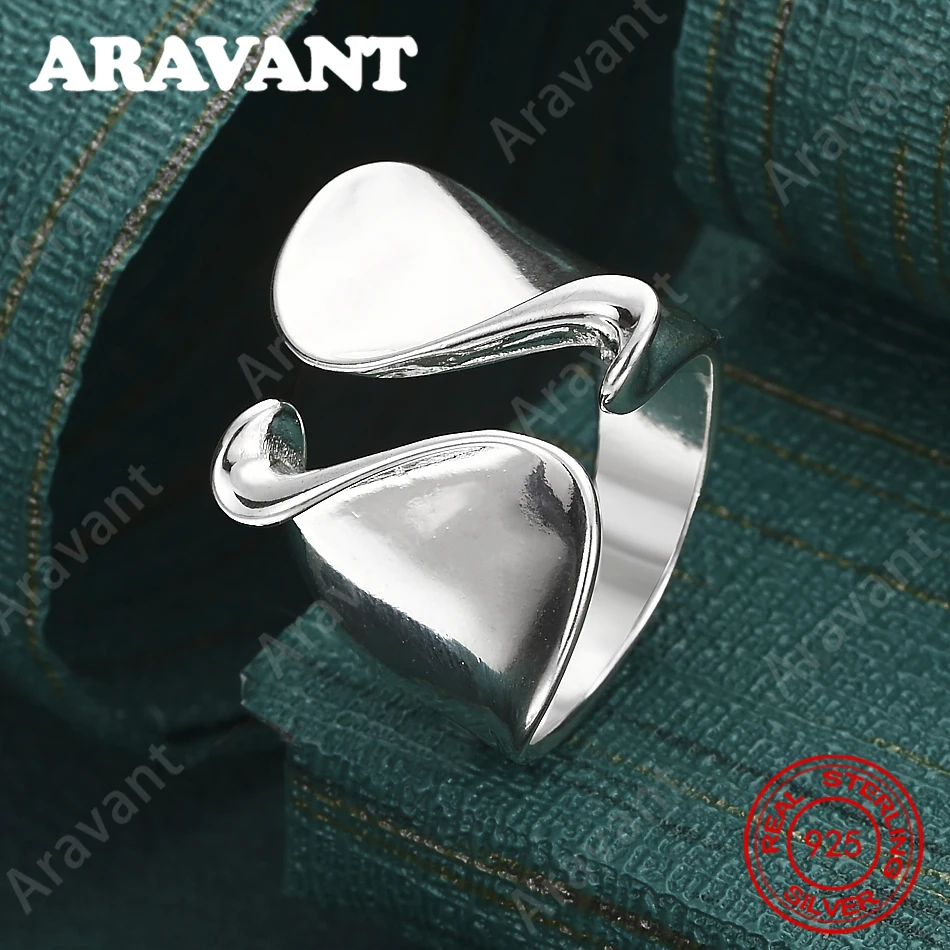 

925 Sterling Silver Open-Ended Polished Ring - A Unique Gift For Women, Versatile For Events And Jewelry