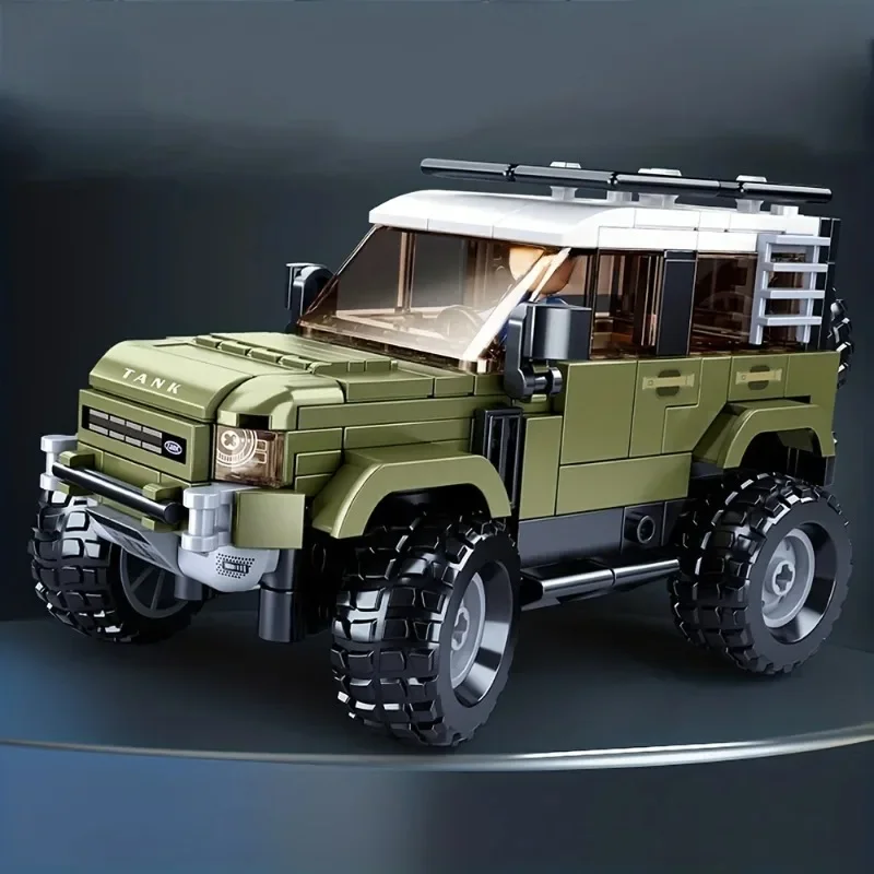 City Off-road Vehicle Jeeps Car ATV Model Building Blocks Creative Desktop Decor TANK 300 Bricks Toy Kids Christmas Gifts