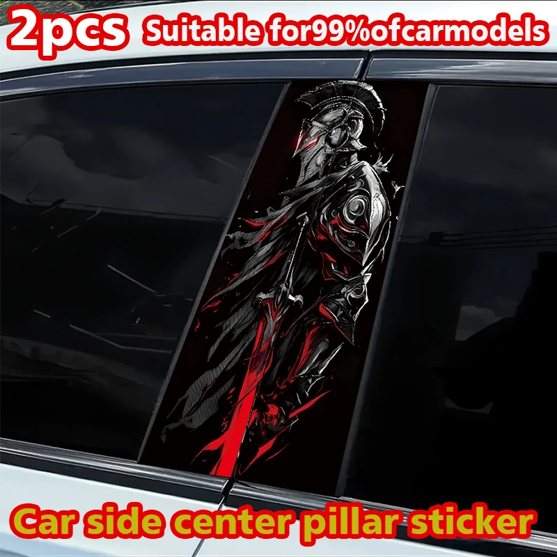 2pcs car B-pillar stickers Dark Knight Scratch resistant personalized stickers