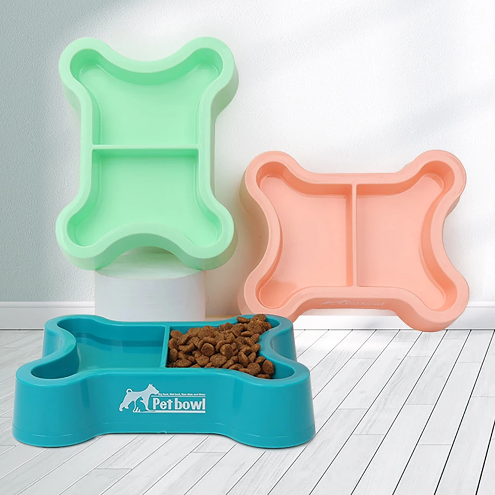 

Pet Dog Bowl Plastic Kitten Dog Food Drinking Tray Feeder Cat Feeding Pet Supplies Accessories Dog Accessories Pet Bowl