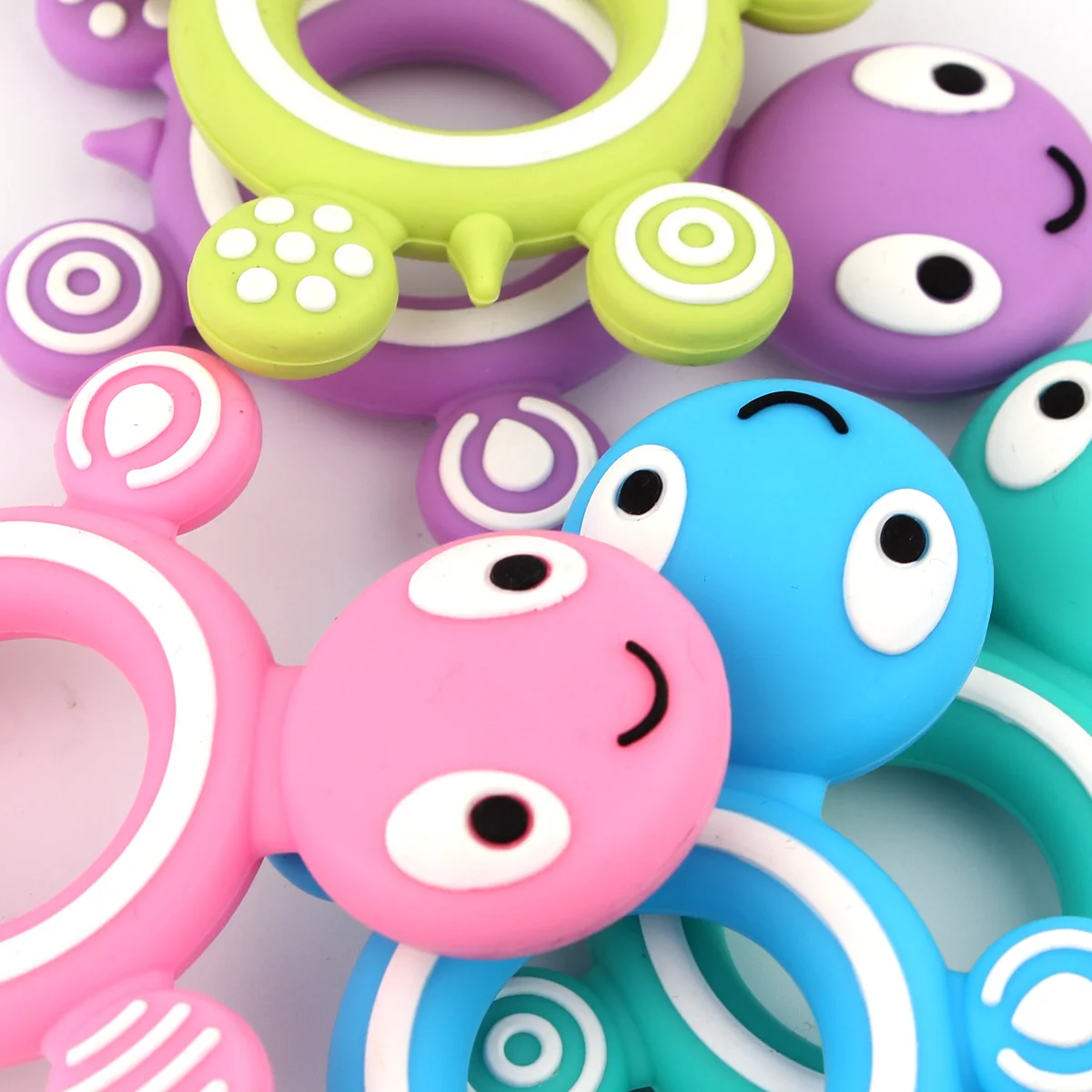 TYRY.HU 1PC Mickey Baby Silicone Teether Wapiti Turtle Baby Teething Product Accessories For Pacifier Chains BPA Free