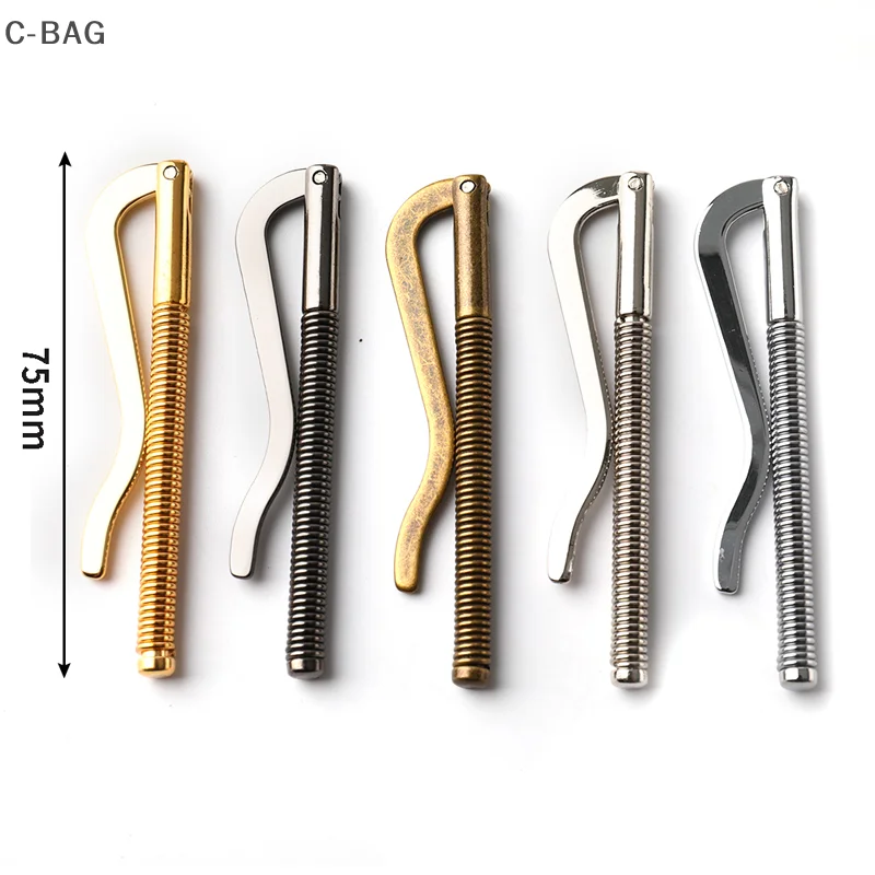 1 قطعة معدنية Bifold المال كليب بار المحفظة استبدال أجزاء الربيع المشبك النقدية فحص حامل للجيب 75 مللي متر/3 بوصة