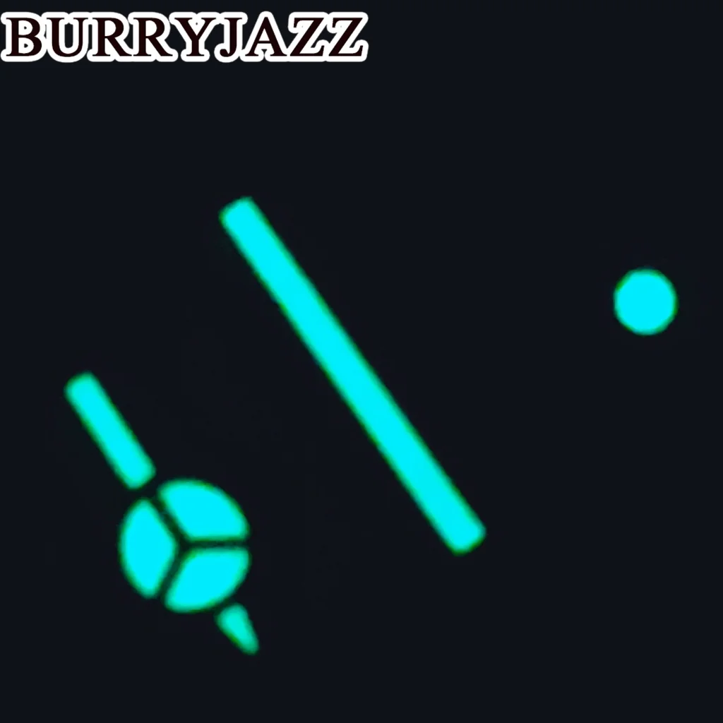 BURRYJAZZ jam tangan perak emas mawar tangan hijau bercahaya, NH35 NH36 NH38 7S26 7S36 4R35 4R36