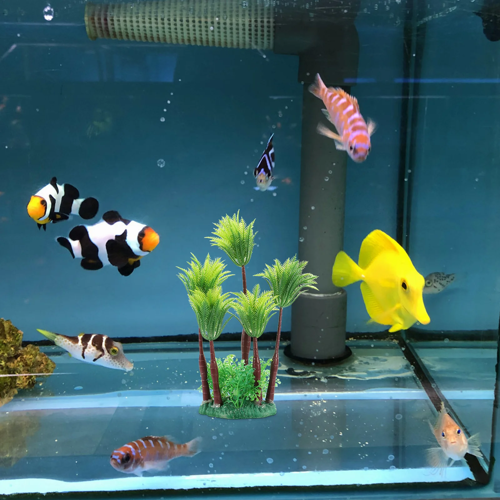 

Artificial Vivid Aquarium Plants Decorative Fake Fish Tank Decor Desktop Aquarium Supply Fish Tank Plants Fake Plant