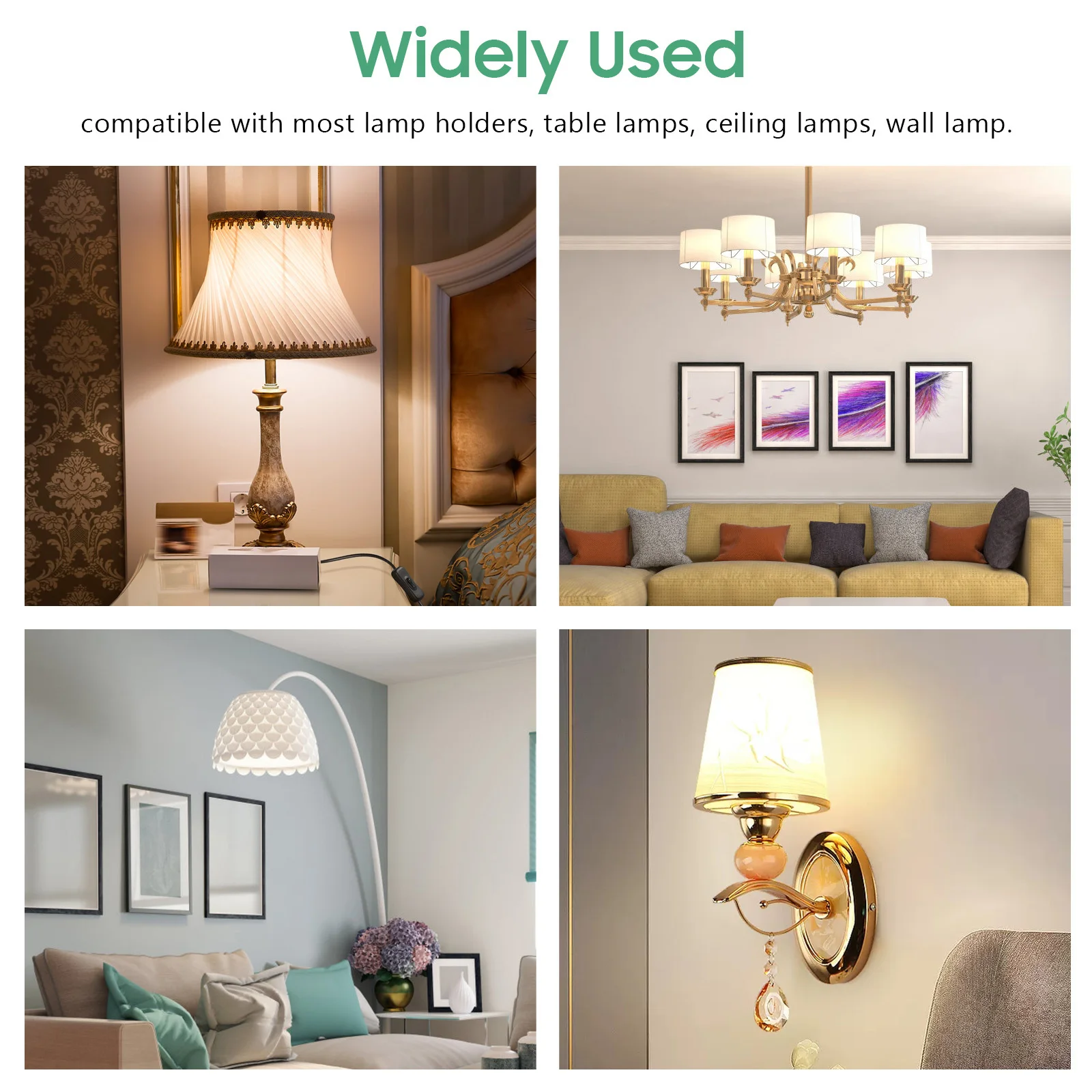 

20Pcs Plastic Lampshade Converter Rings E27 to E14 Shade Adapter for Home Hotel Restaurant Ceiling Lamp Fixtures